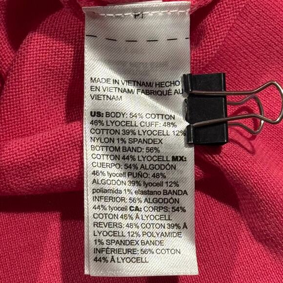 Chicos Sweater Hearts Coquette Y2K Kawaii Valentines Girly Retro Pink 1 Medium 8 - Picture 4 of 8